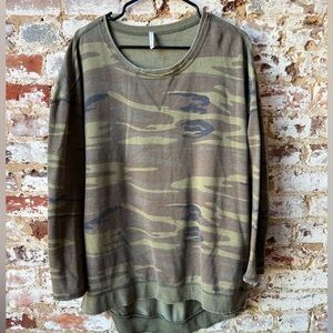 Camouflage Long Sleeve Top